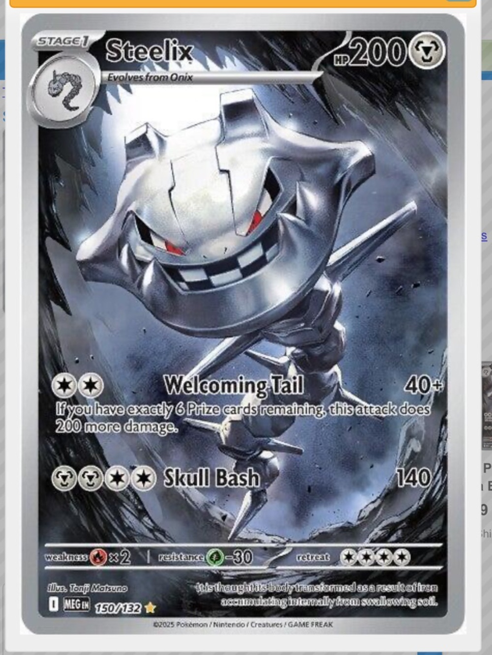 Steelix #150 Pokemon Mega Evolution